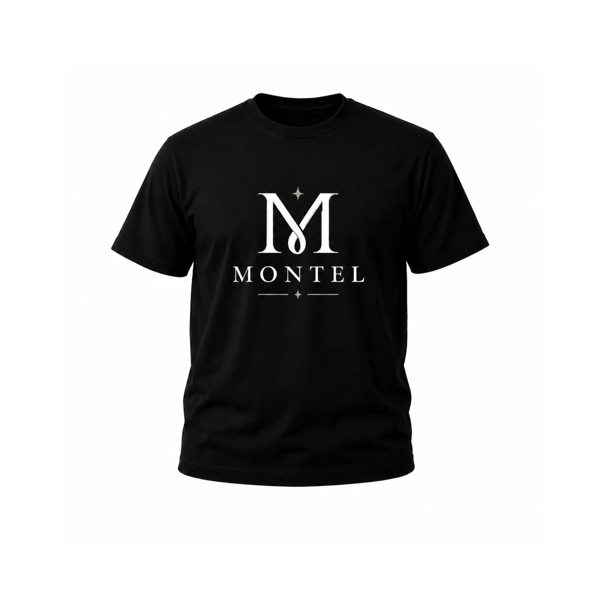 Montel Black Cotton T-Shirt