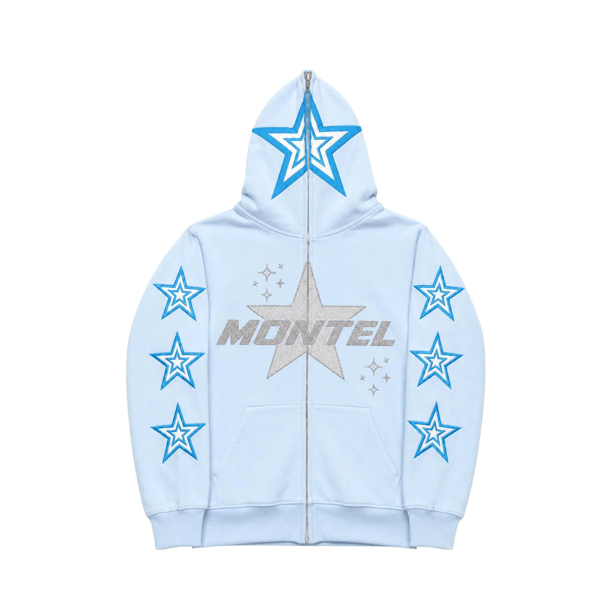 Montel Light Blue Rhinestone Jacket