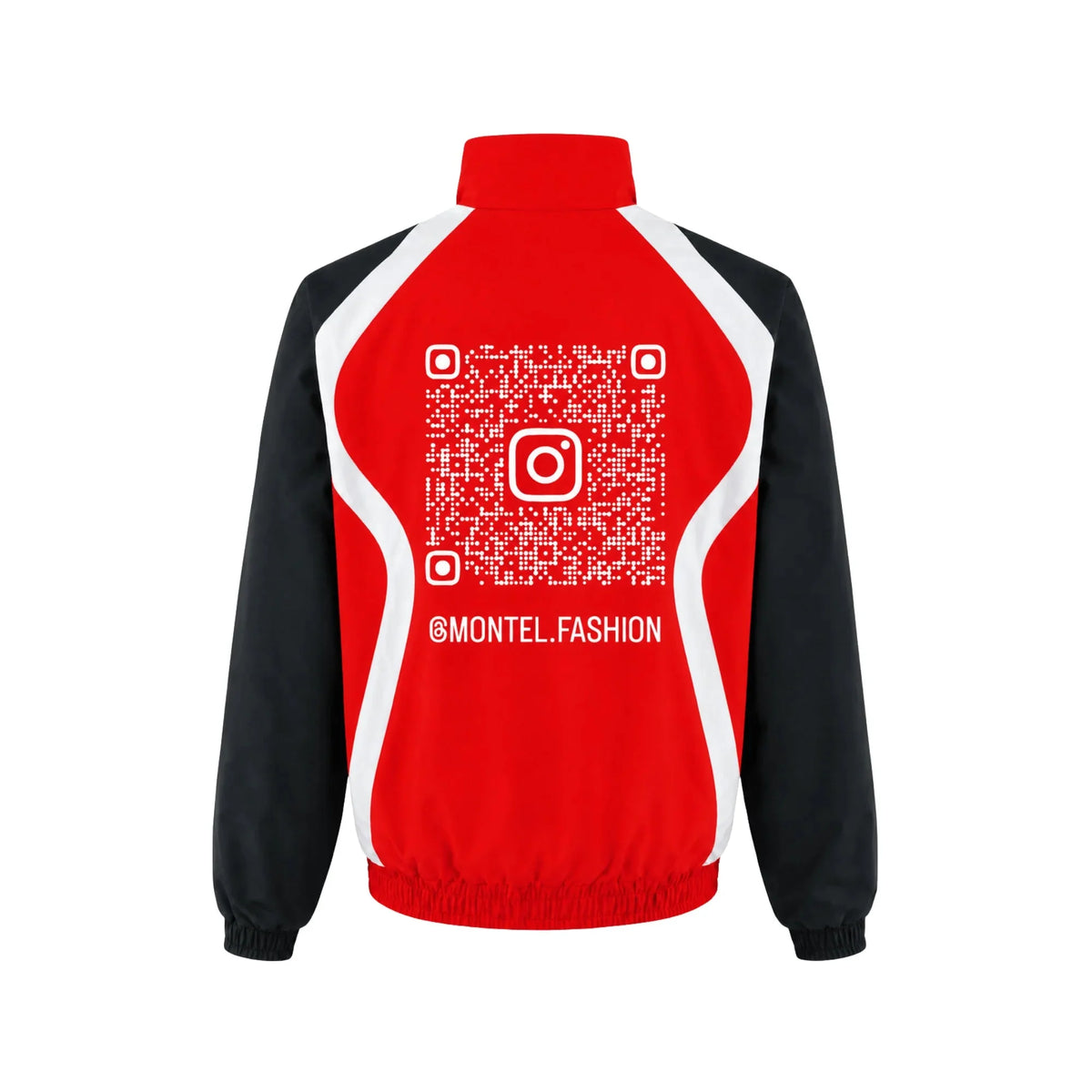 Montel Red Black and White Tracksuit Set