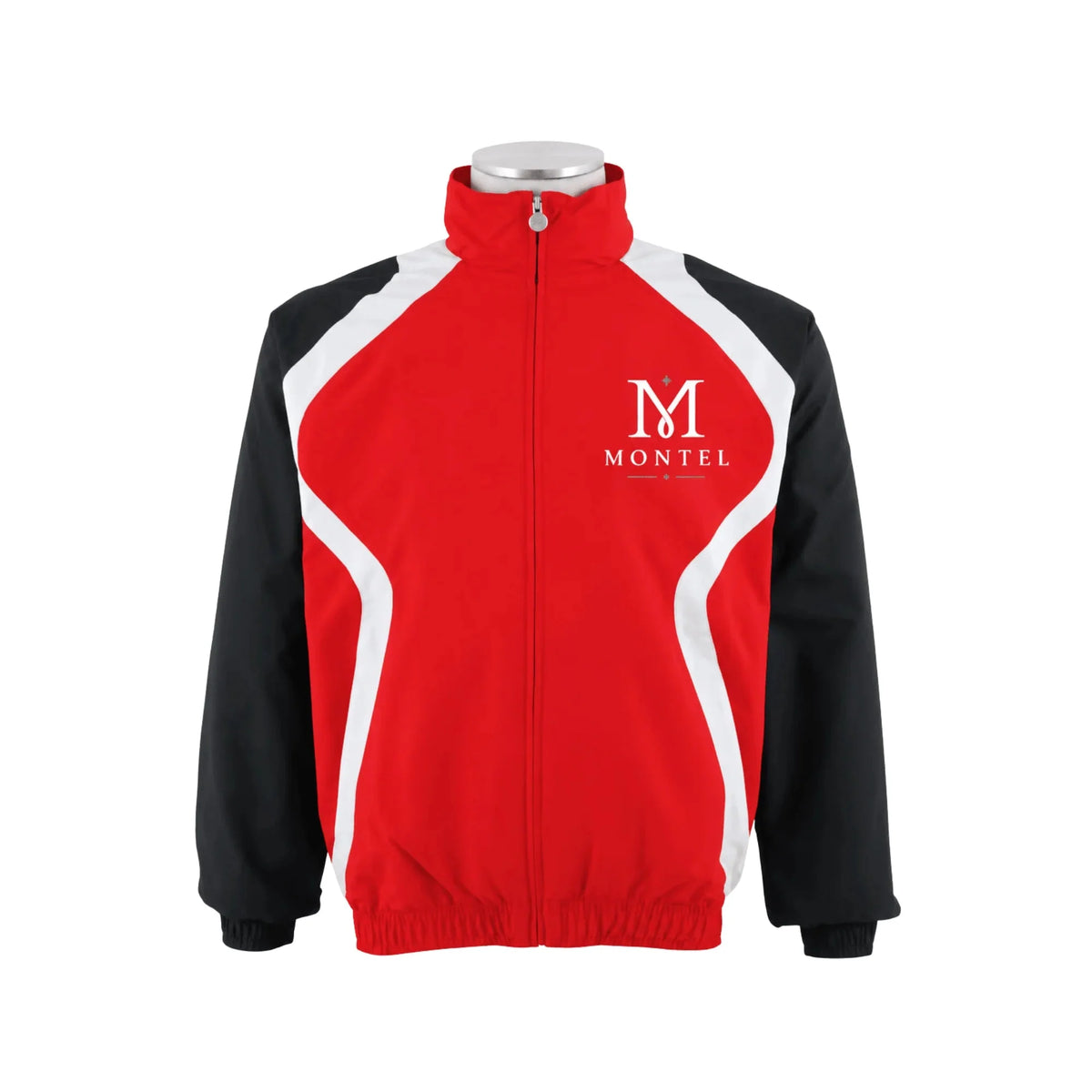 Montel Red Black and White Tracksuit Set