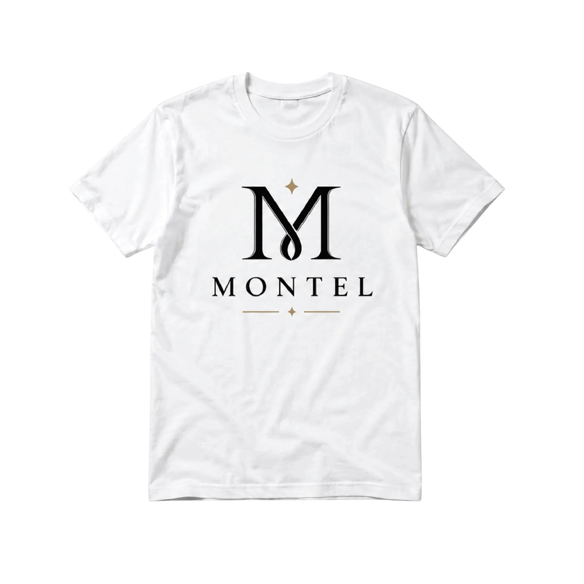 Montel White Cotton T-Shirt